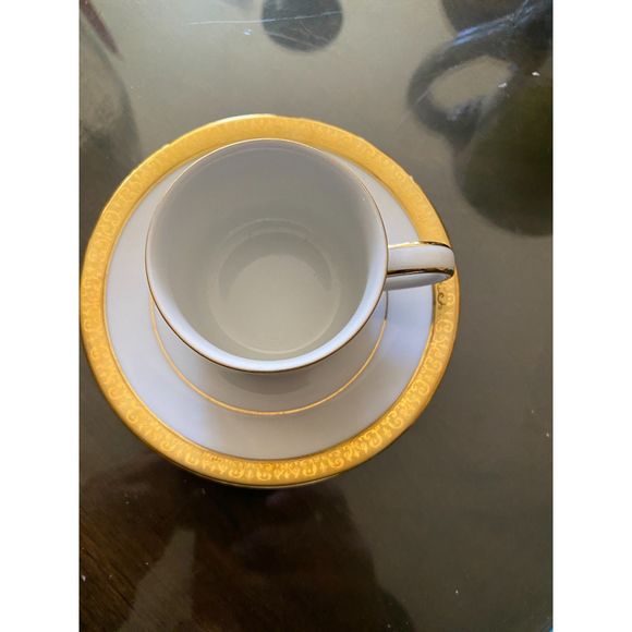 Gold Buffet Espresso Cup and Saucer - Picture 2 of 7